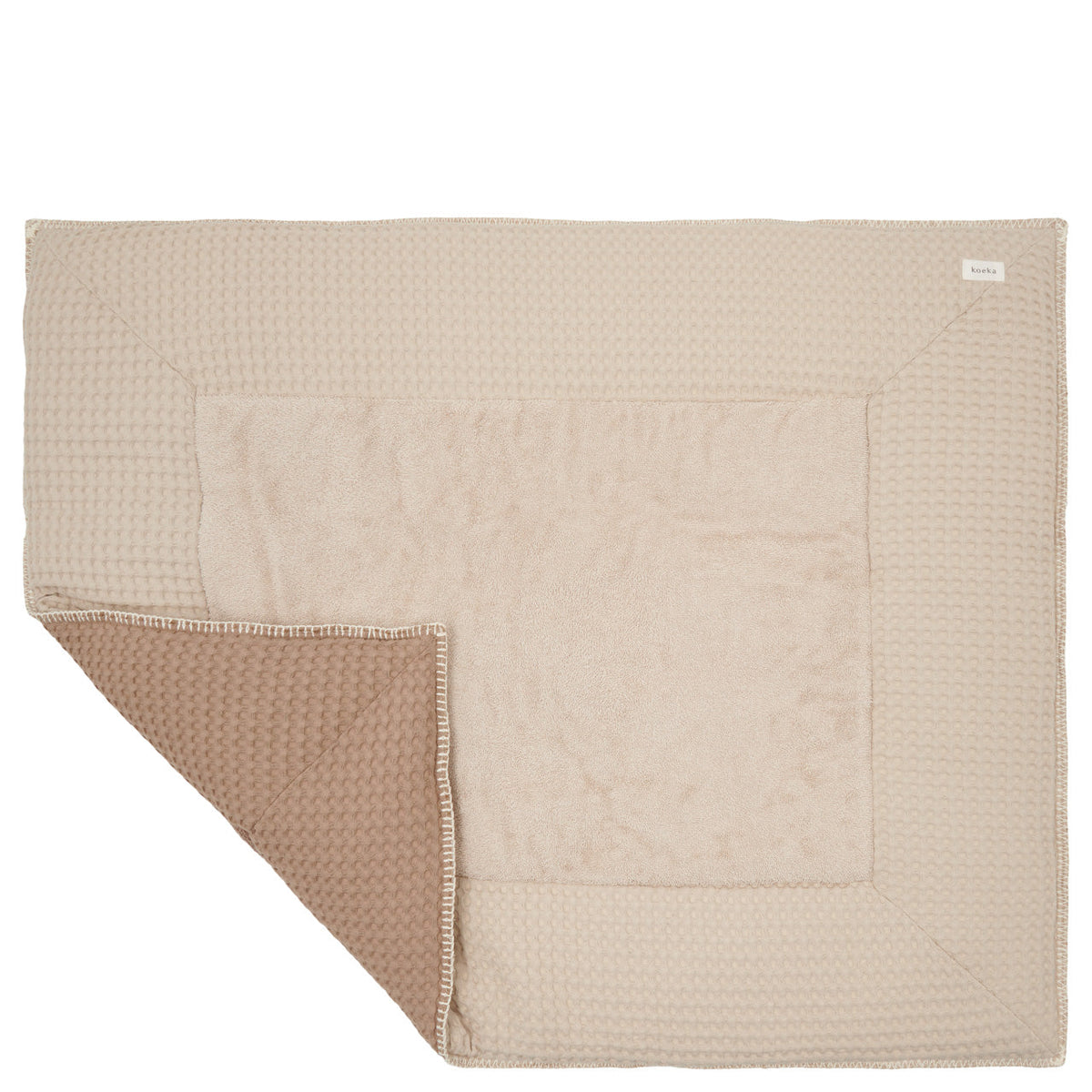 Laufgittereinlage Waffel 75 × 95 cm von Koeka Amsterdam in Caffe/Sand, Ansicht 2
