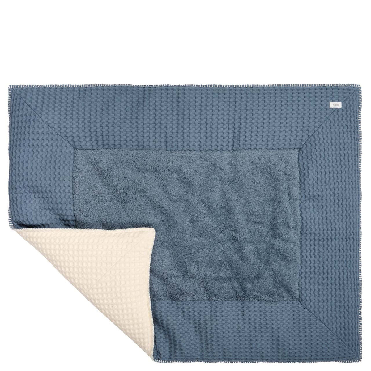 Laufgittereinlage Waffel 75 × 95 cm von Koeka Amsterdam in Bluestone/Natural