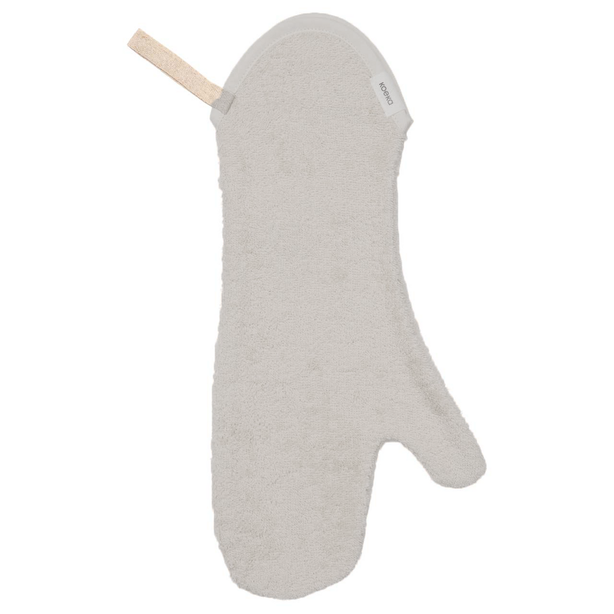 Waschhandschuh in langer Form von Koeka Dijon Daily in Stone