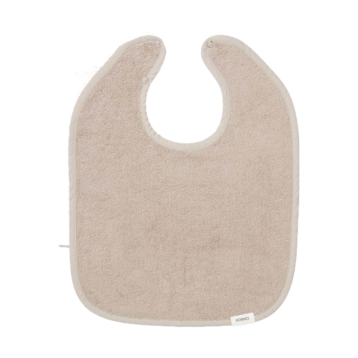 Lätzchen aus Frottee Koeka Dijon Daily in Clay, Vorderansicht