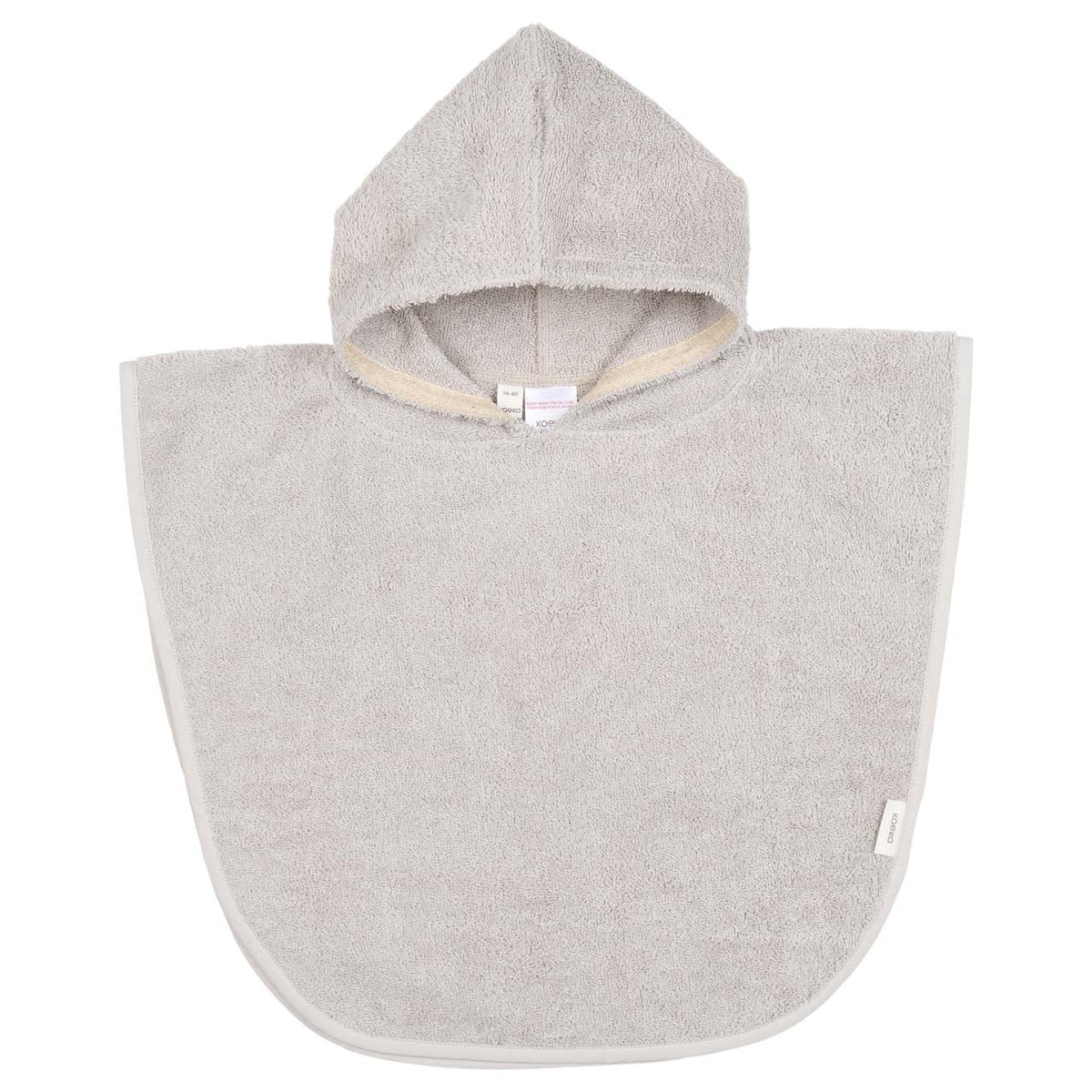 Badeponcho mit Kapuze von Koeka Dijon Daily in Stone