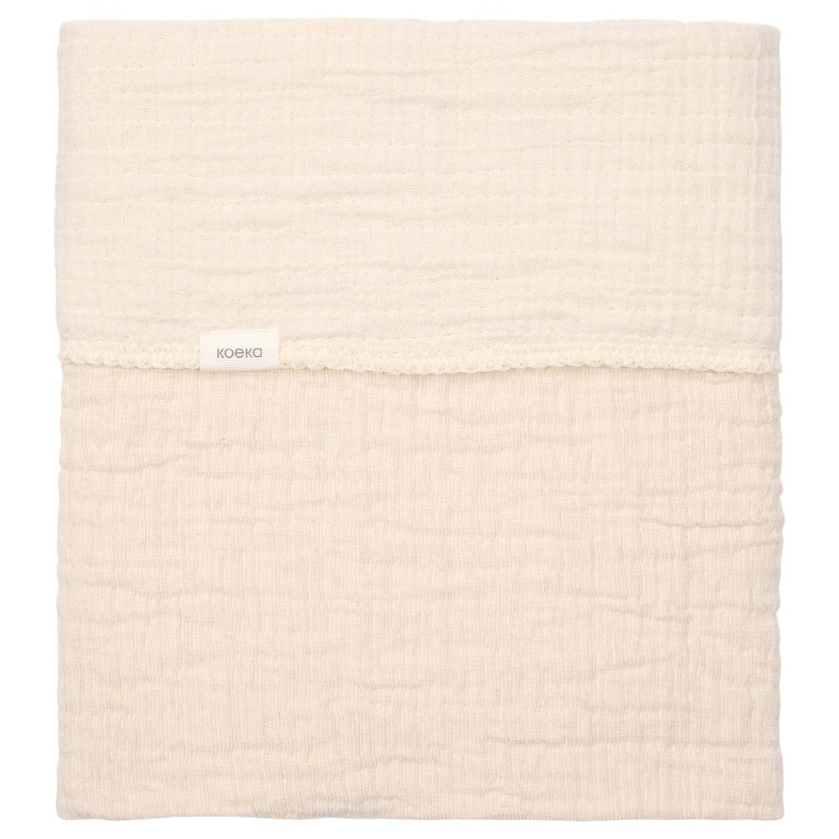 Babydecke Chenille 75 × 100 cm von Koeka Rivoli in warm white
