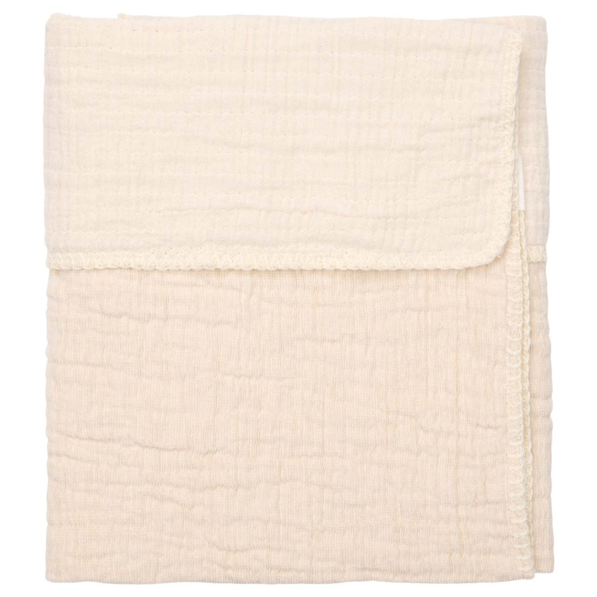 Babydecke Chenille 75 × 100 cm von Koeka Rivoli in warm white, Ansicht 2