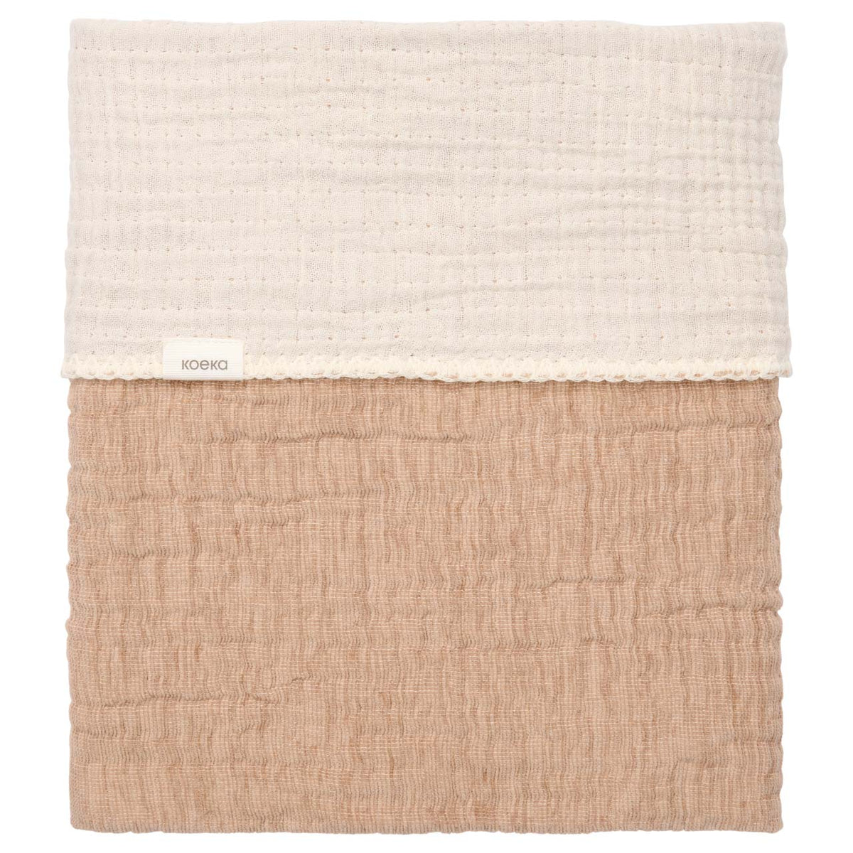 Kinderdecke Chenille 100 × 150 cm von Koeka Rivoli in caffe