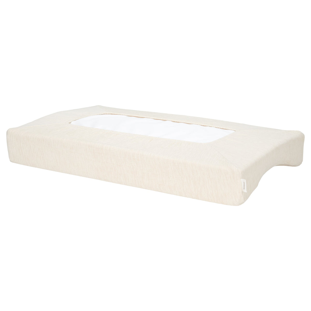 Wickelauflagenbezug Chenille 45 × 73 cm von Koeka Rivoli in warm white, Ansicht 2