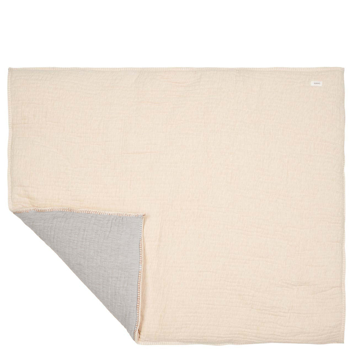 Laufgittereinlage Chenille 75 × 95 cm von Koeka Rivoli in Stone und Warm White, Ansicht 3