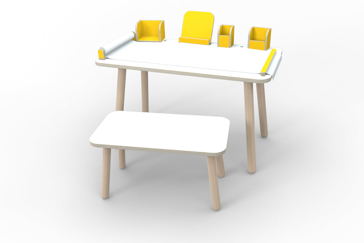 growing table Set Sonnengelb
