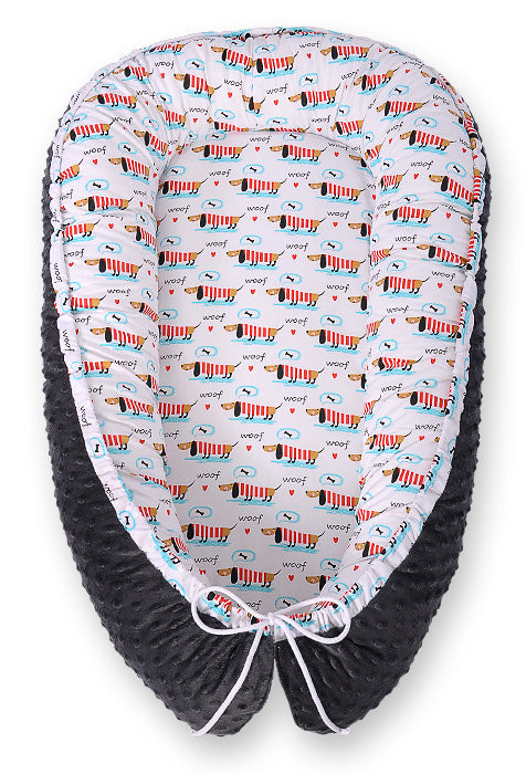 Babynest Kokon Minky Bobono – Hunde