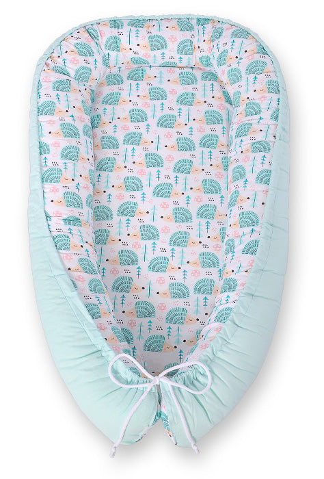 Babynest Kokon Bobono – Igel Mint