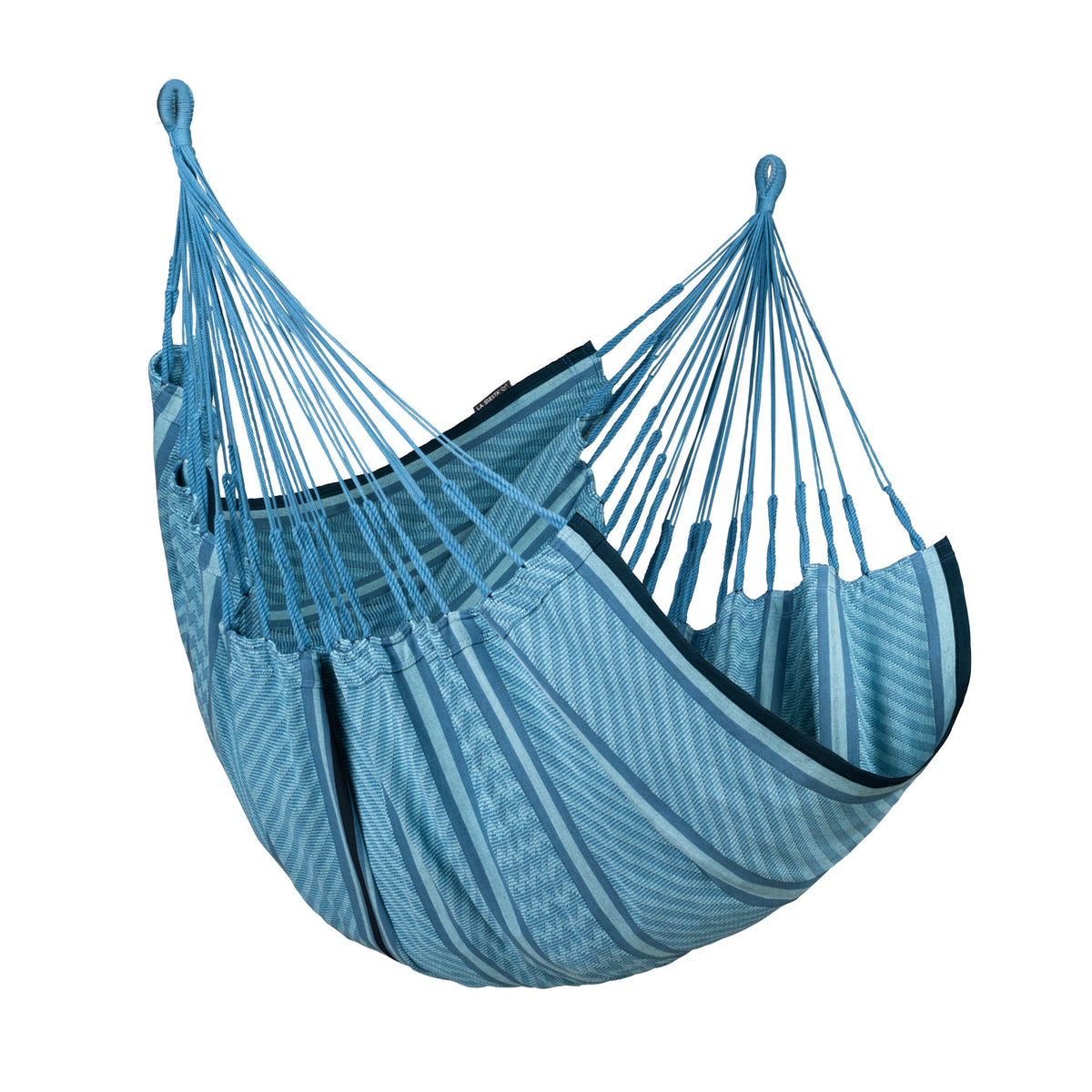 LA SIESTA Cumbia Hängesessel Bio-Baumwolle in Blue Zebra