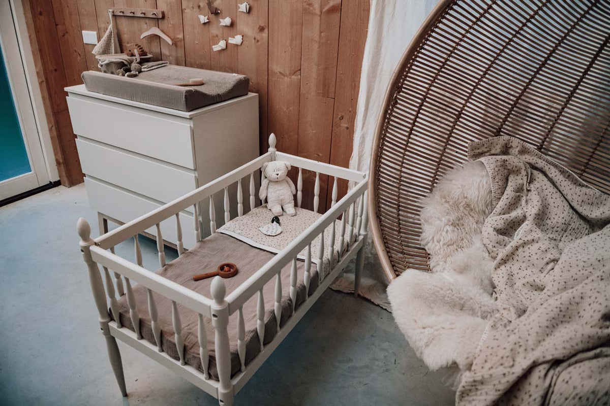 Babydecke 75x100 aus Musselin mit Teddyfutter – Koeka Faro