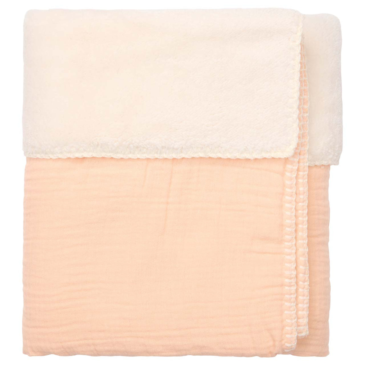 Babydecke 75x100 aus Musselin mit Teddyfutter – Koeka Faro