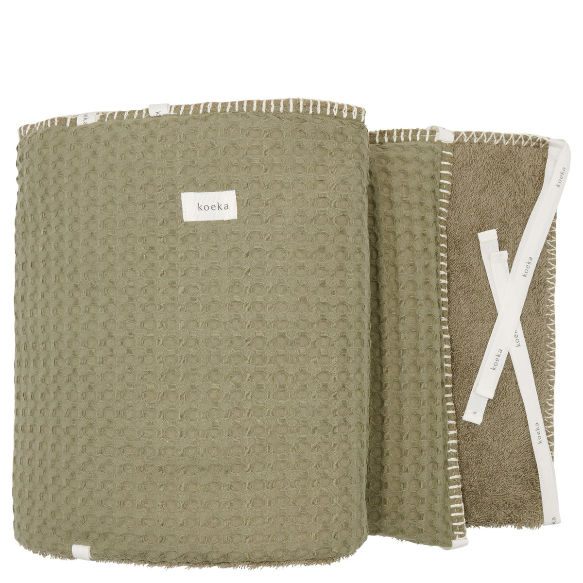 Laufstallumrandung 180 × 30 cm Waffelstoff – Koeka Amsterdam
