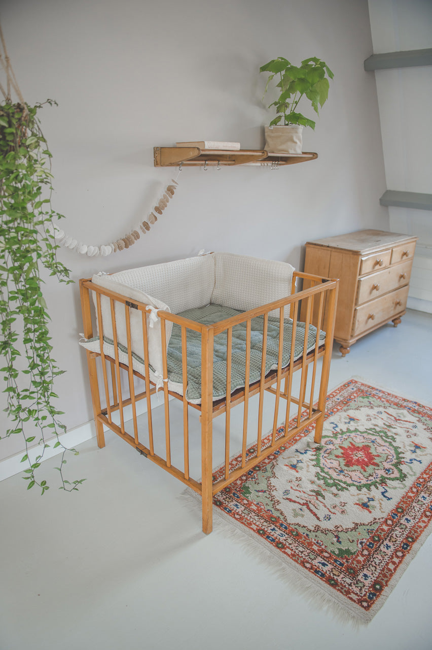 Laufstallumrandung 180 × 30 cm Waffelstoff – Koeka Amsterdam