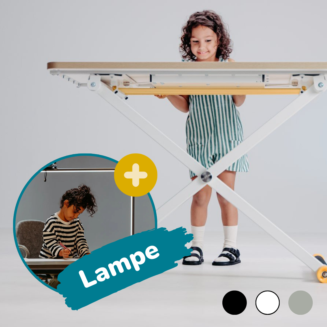 Poptop Lichtstudio - Kinderschreibtisch & Lampe