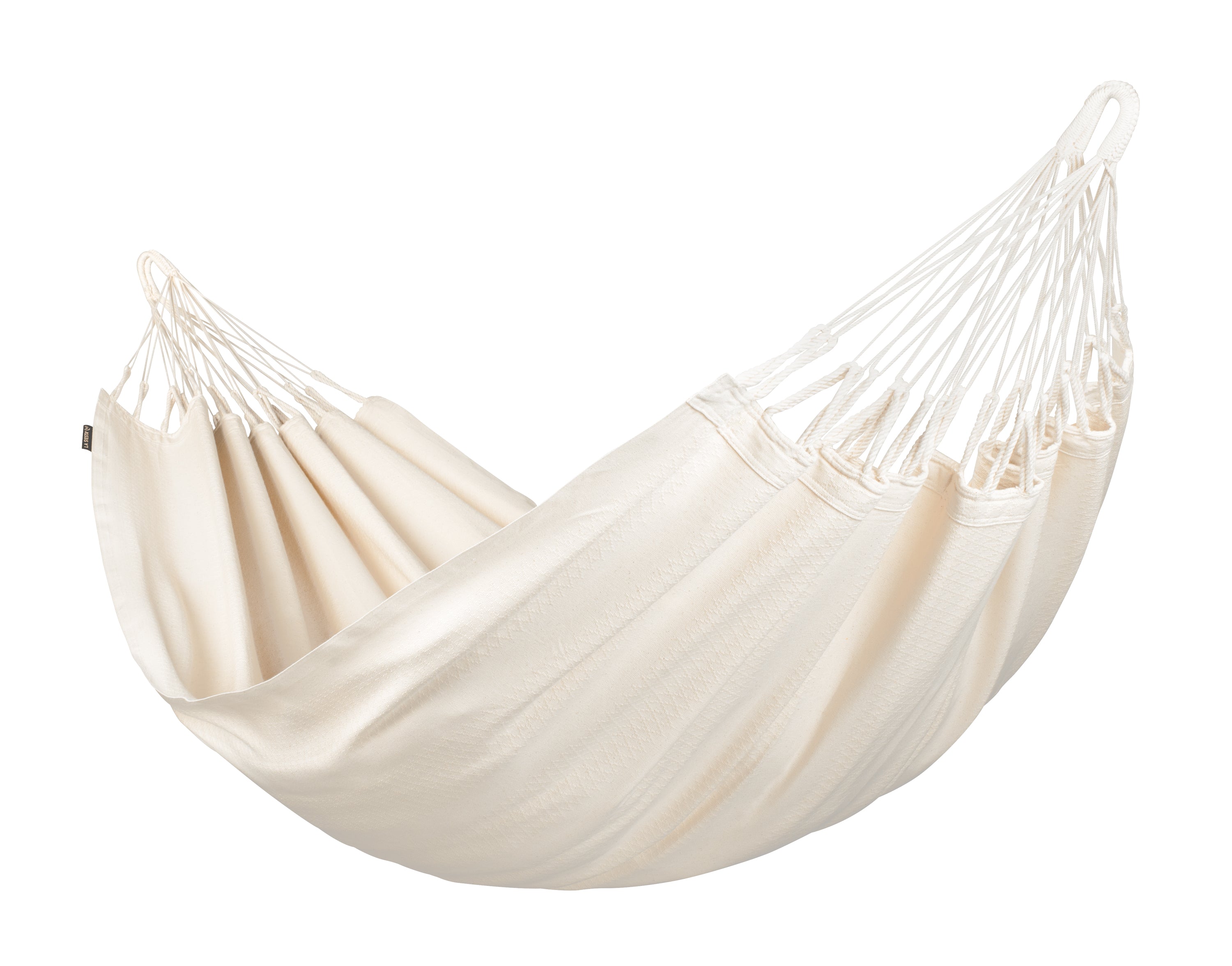 Einzel-Hängematte LA SIESTA Modesta Latte aus Bio-Baumwolle