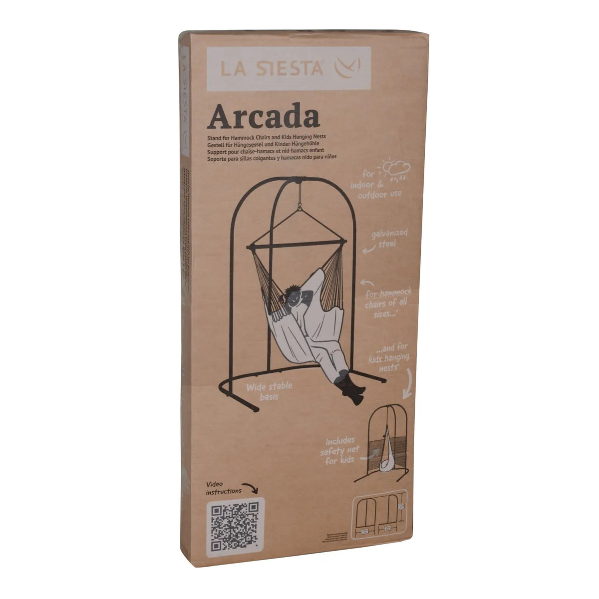 Breite Standfläche des Arcada Gestells von unten