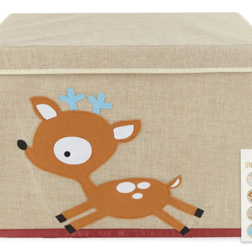 Aufbewahrungsbox mit Deckel - Reh