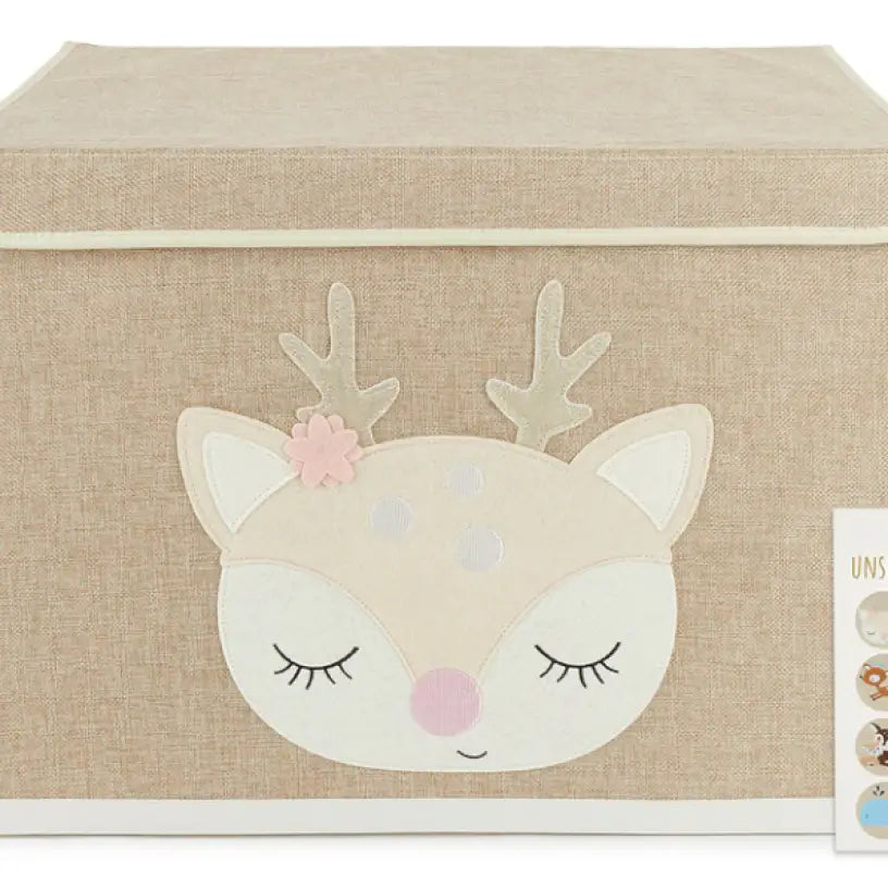Aufbewahrungsbox mit Deckel - Reh Ella