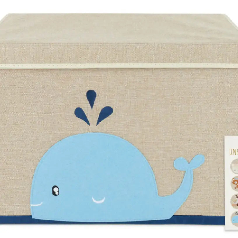 Aufbewahrungsbox mit Deckel - Wal