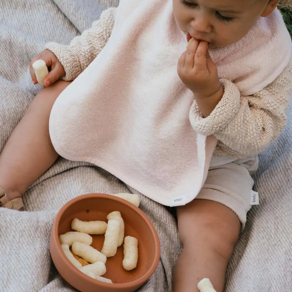 Babylätzchen Set 2er Dijon Daily mit Druckknopf