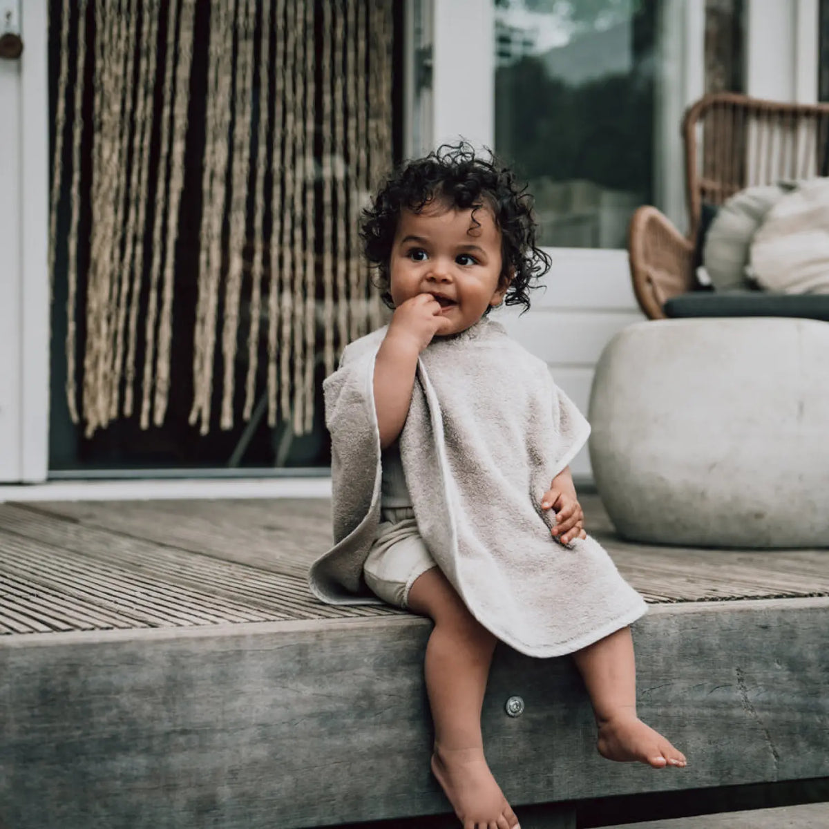 Badeponcho Baby – Dijon Daily aus Frottee