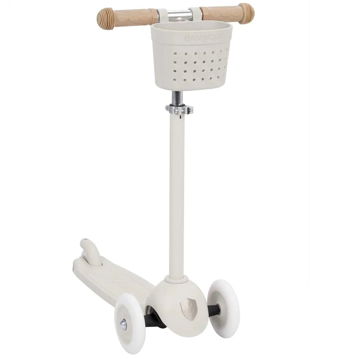 Banwood Eco Scooter Ivory – mit Korb