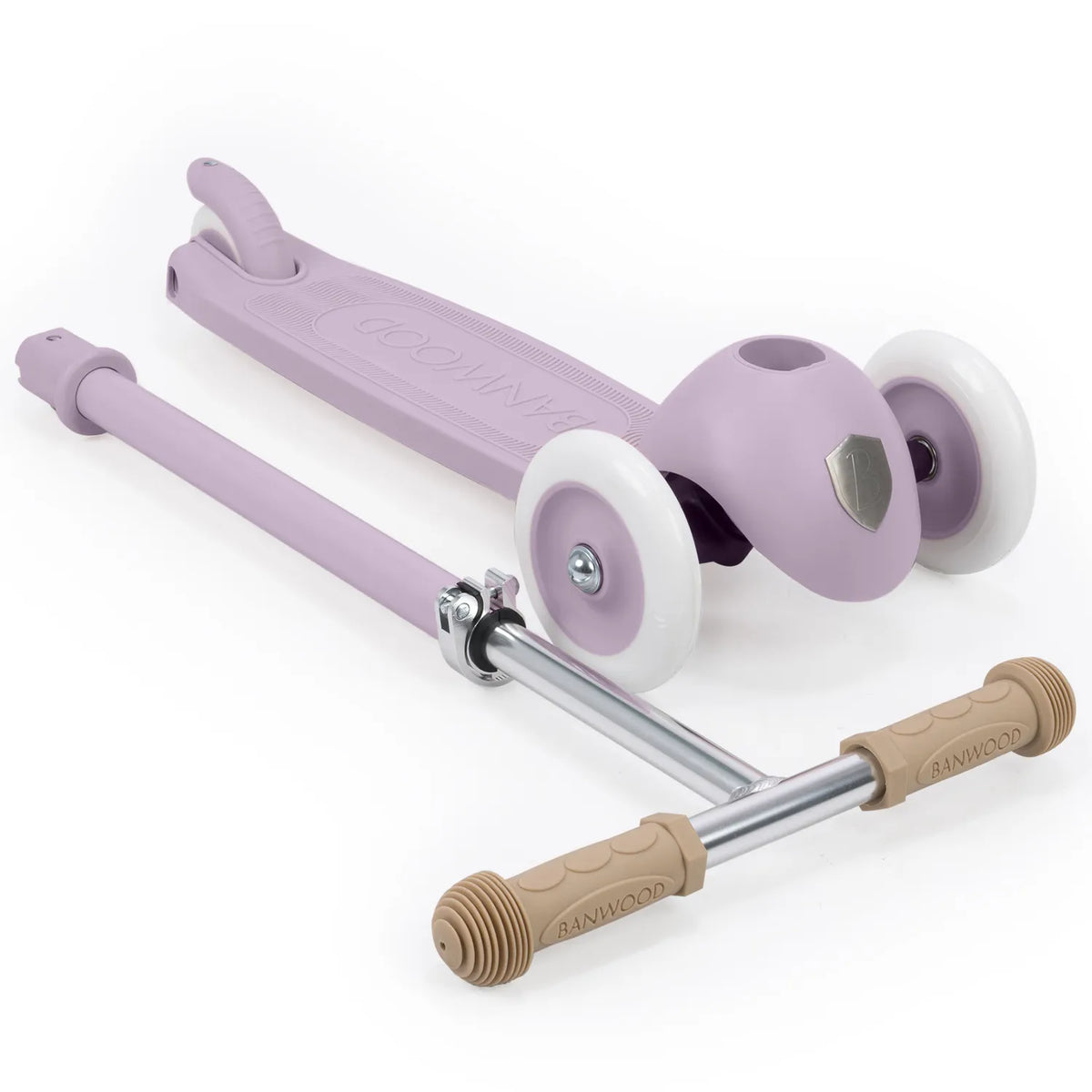 Banwood Eco Scooter Lavender – zusammengeklappt