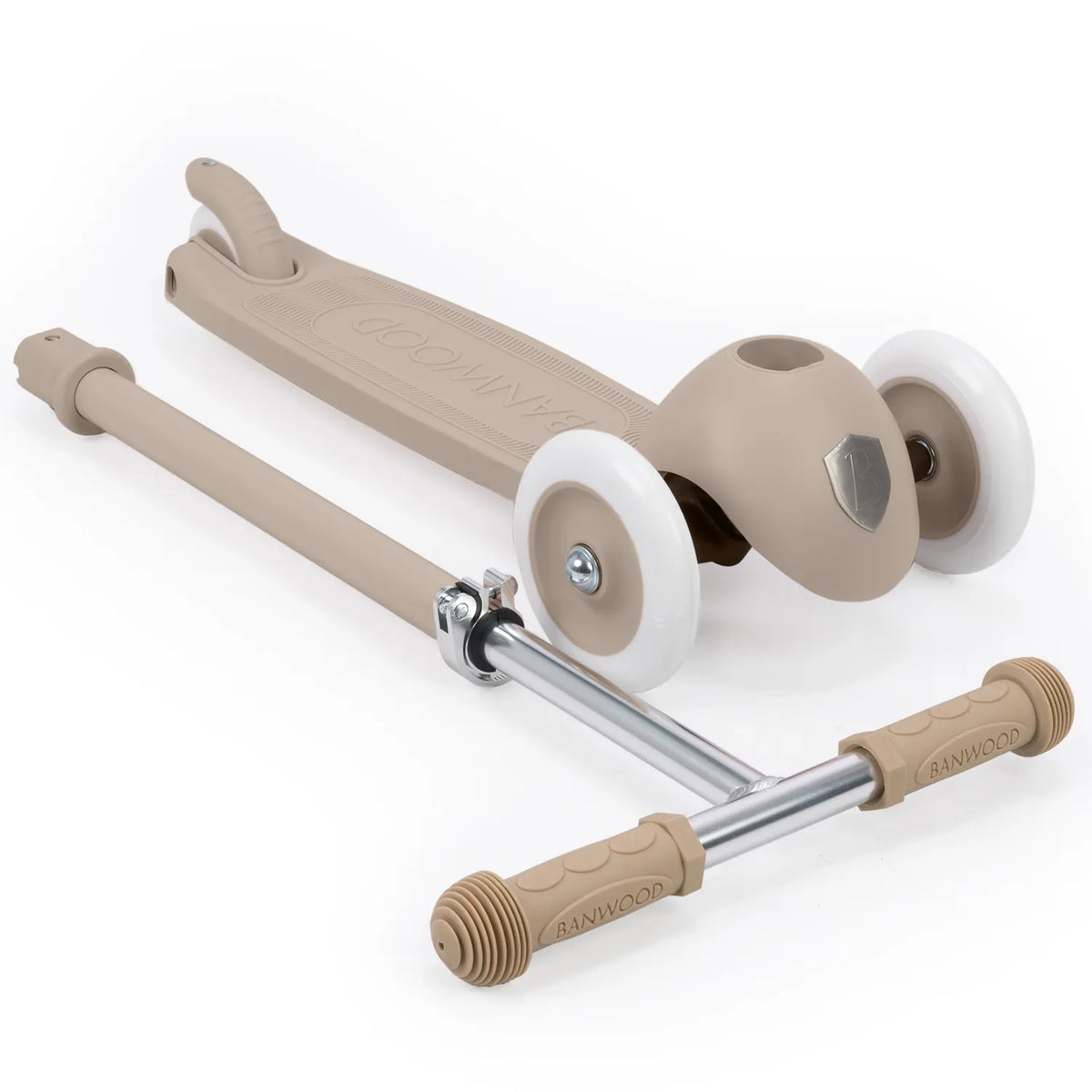 Banwood Eco Scooter Sand – zusammengeklappt