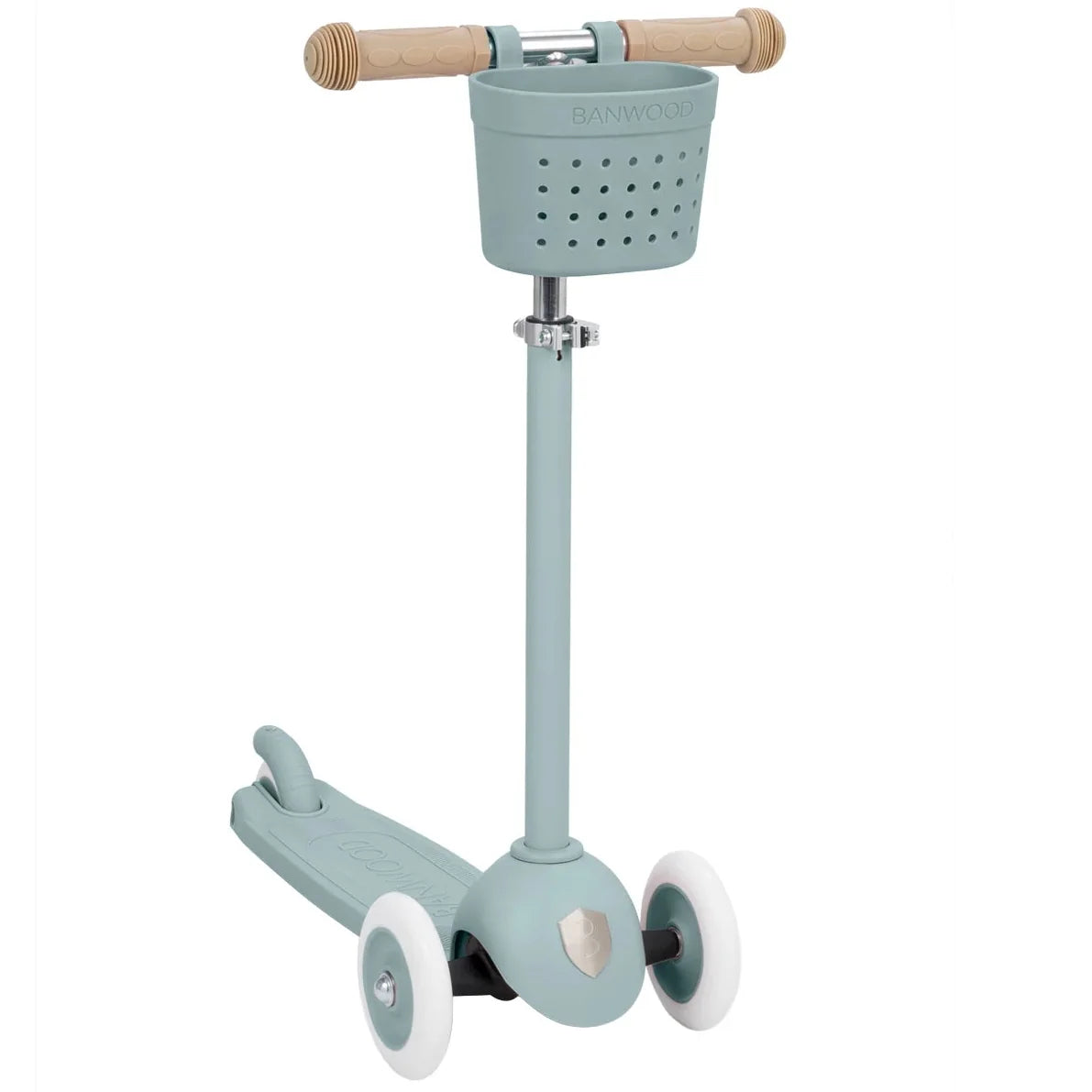 Banwood Eco Scooter Teal – mit Korb