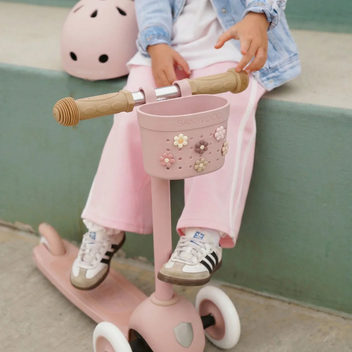 Fahrradkorb Kinder Dusty Rose – Banwood Pin & Ride Korb, Ansicht 4