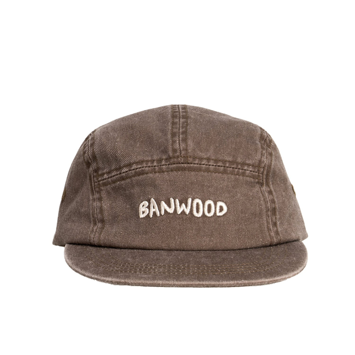 Kinder Cap Braun – Banwood Washed 5-Panel Cap, Produktbild