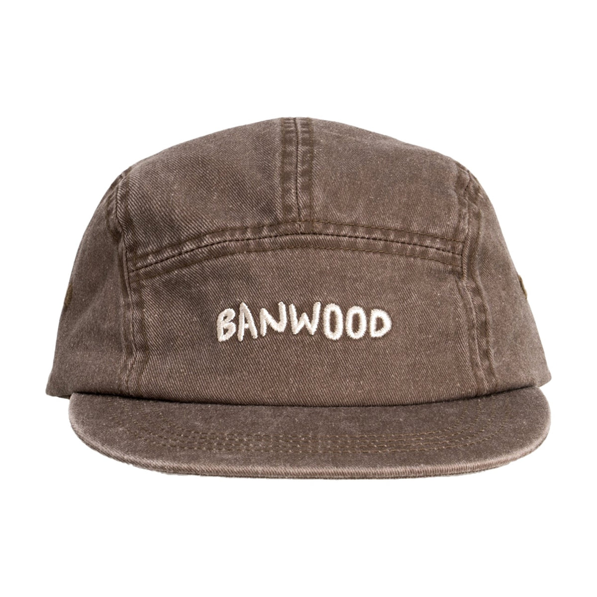 Kinder Cap Braun – Banwood Washed 5-Panel Cap, Produktbild
