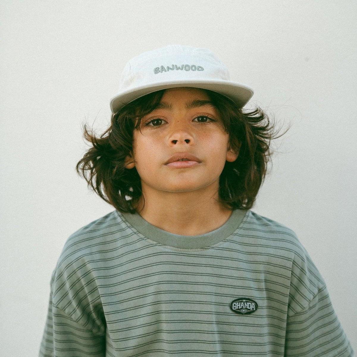 Kinder Cap Creme – Banwood Washed 5-Panel Cap, Ansicht 2