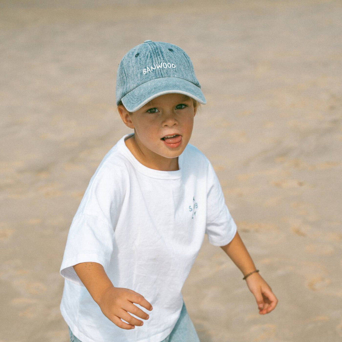 Kinder Cap Denim – Banwood Washed Cap, Ansicht 2