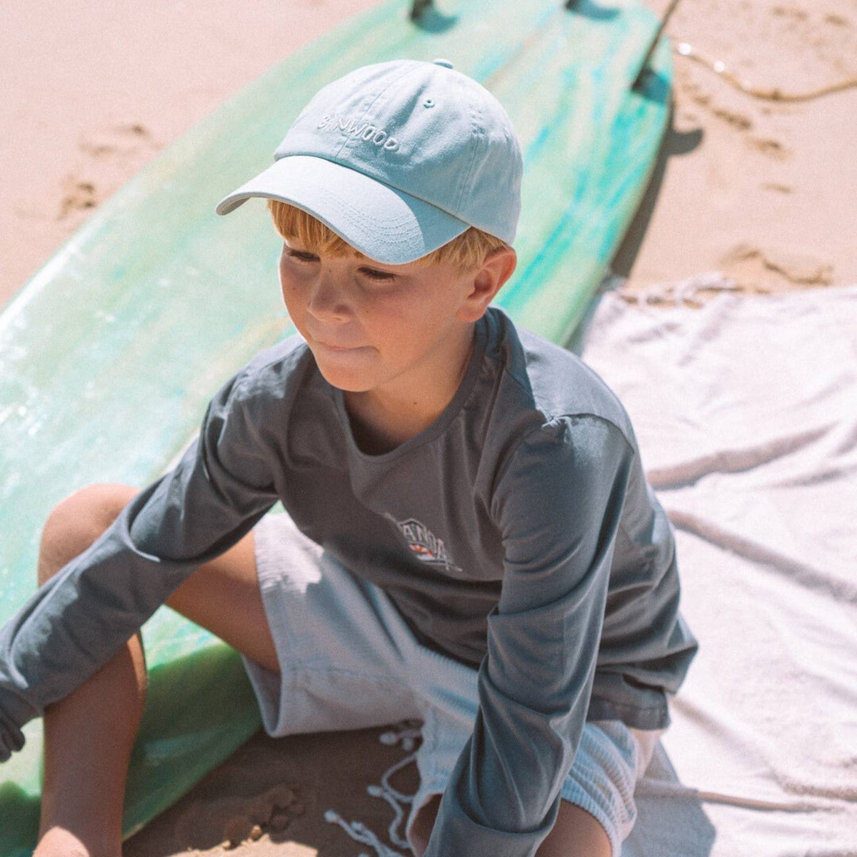 Kinder Cap Pale Mint – Banwood Washed Cap, Ansicht 2