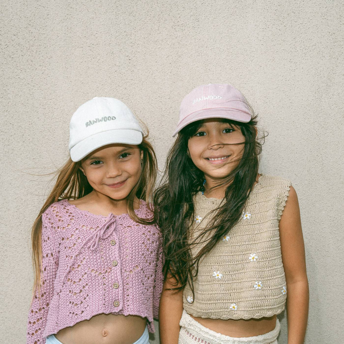Kinder Cap Rosa – Banwood Washed 5-Panel Cap, Ansicht 2