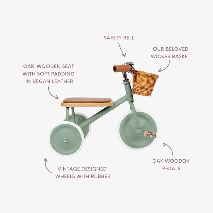 Kinderdreirad Forest – Banwood Vintage Trike, Ansicht 8