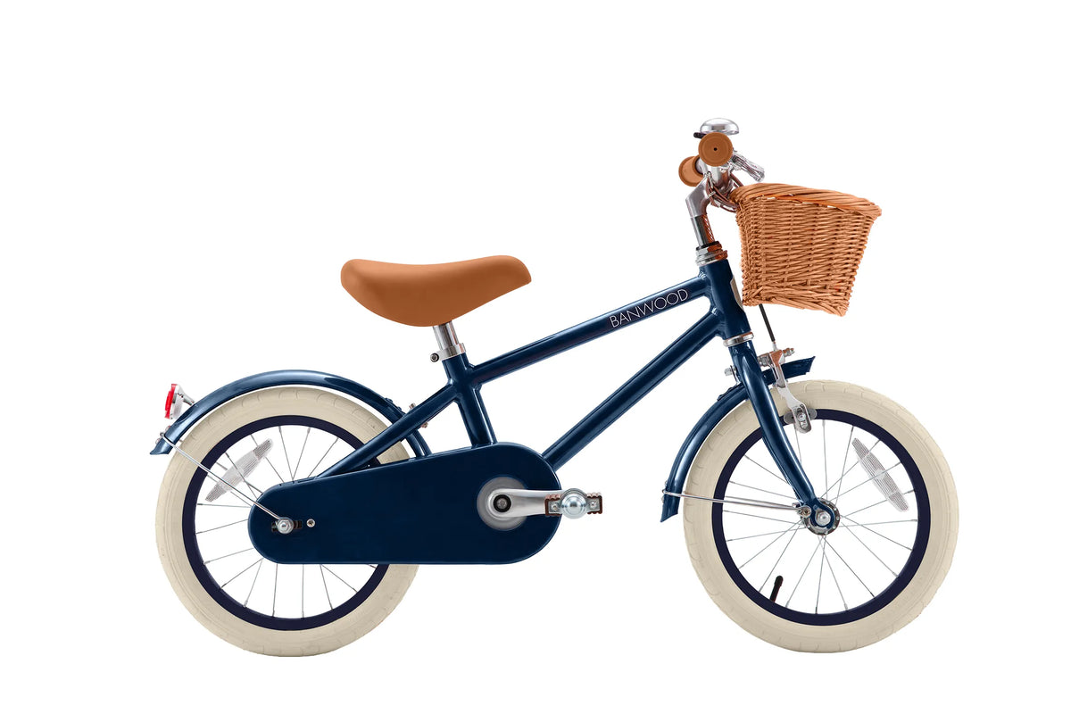 Kinderfahrrad 14 Zoll Marineblau – Banwood Classic Bike, Produktbild