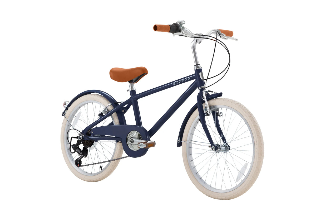 Kinderfahrrad 20 Zoll Marineblau – Banwood Classic Bike, Ansicht 3
