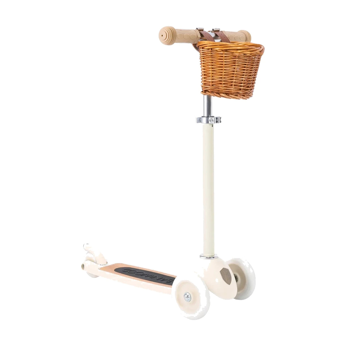 Kinderroller 3 Räder Creme – Banwood Vintage Scooter, Produktbild