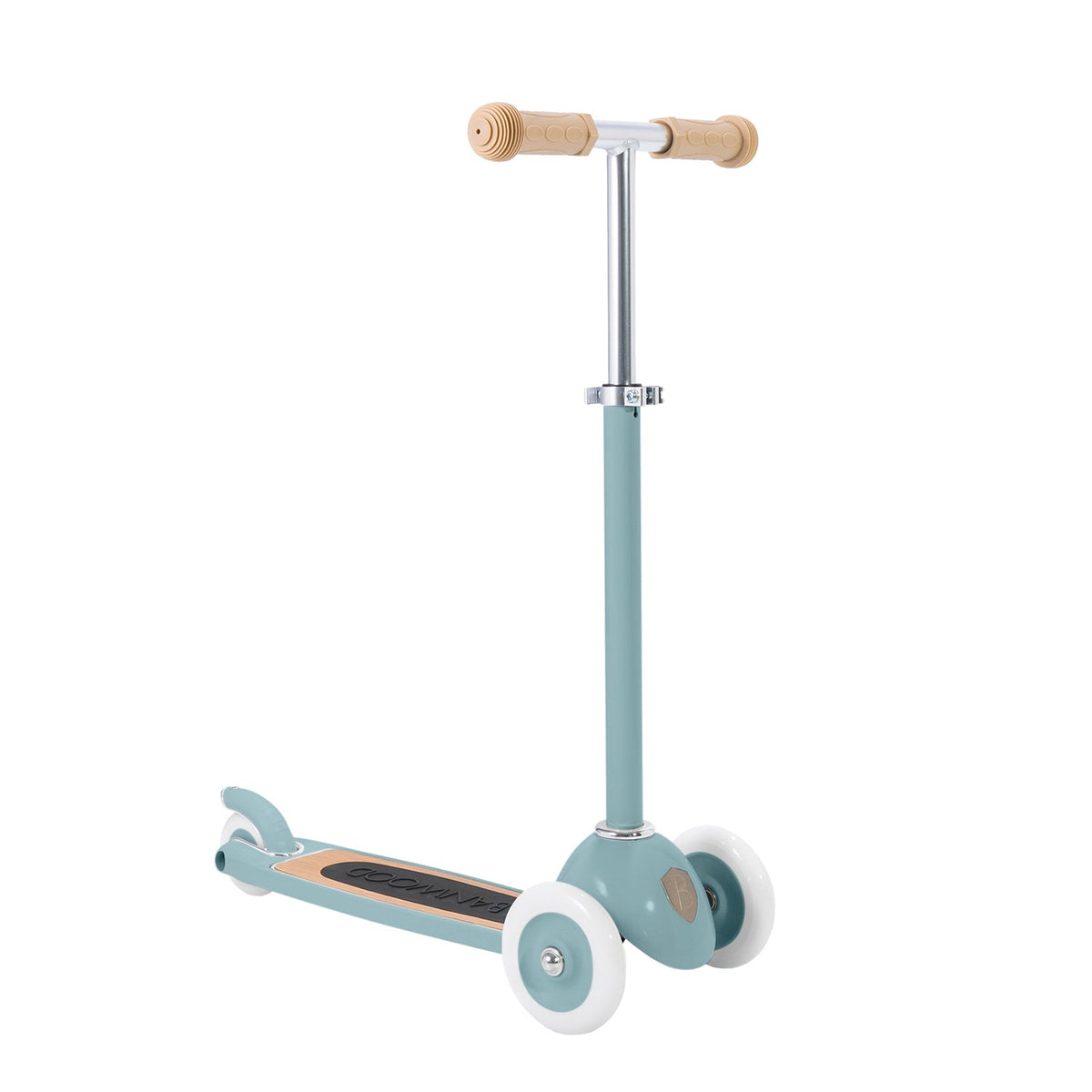Kinderroller 3 Räder Teal – Banwood Vintage Scooter, Ansicht 3