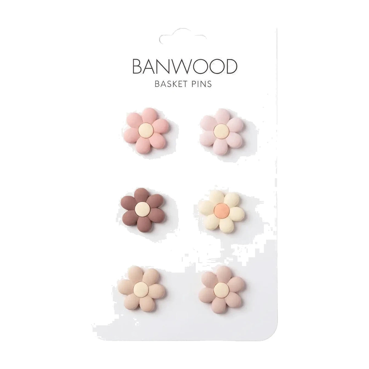 Korb-Pins Blumen – Banwood Pin & Ride (12 Stück), Produktbild