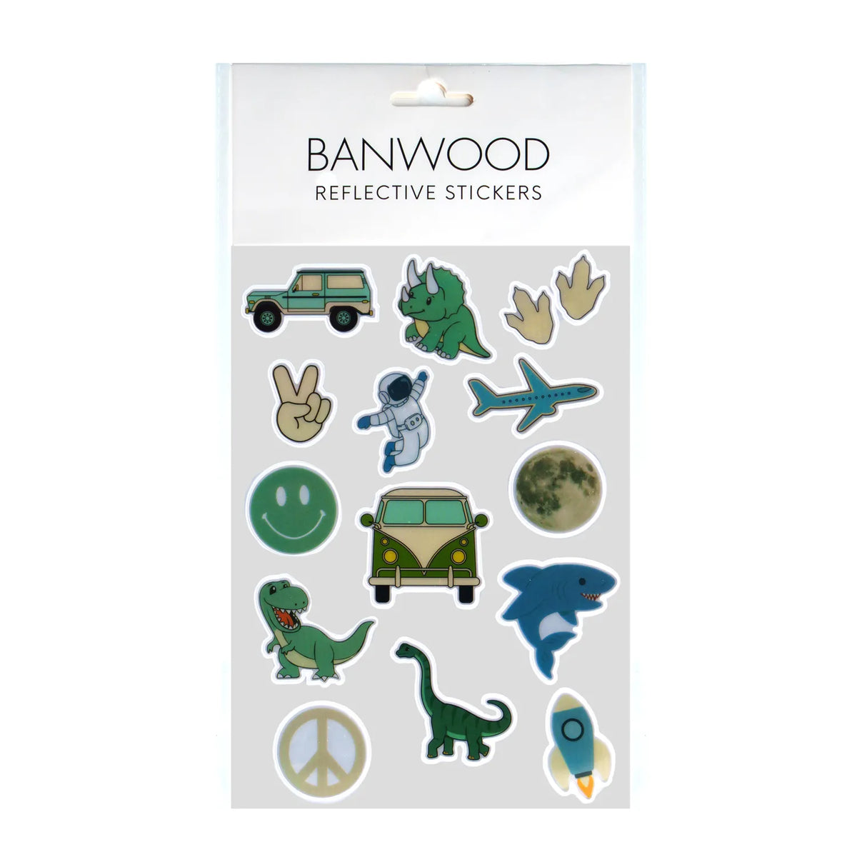Reflektor-Sticker Dinosaurier, Weltraum & Abenteuer – Banwood, Produktbild