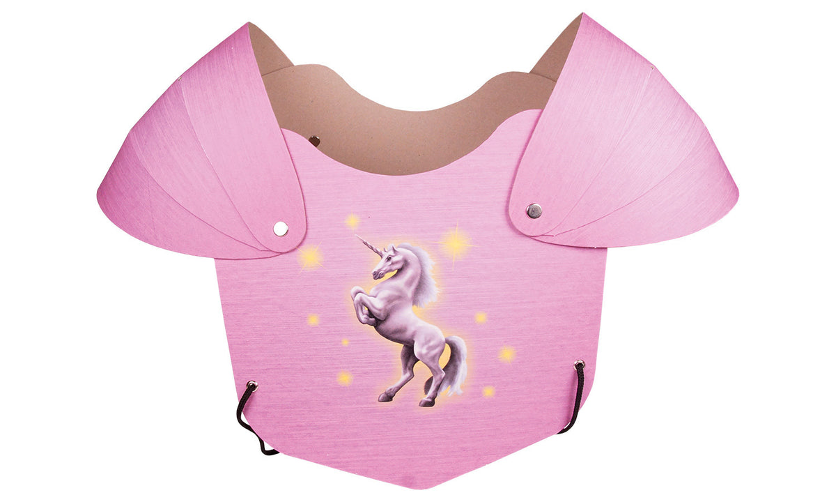 Ritter-Brustpanzer Einhorn pink