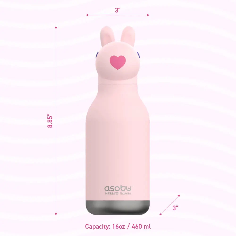 Bunny Bestie Bottle – isolierte Edelstahl Trinkflasche - Kindertrinkflasche