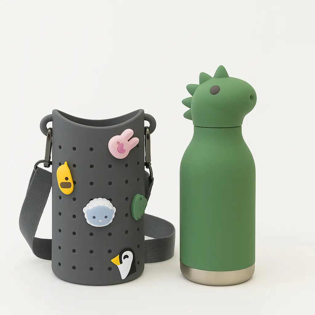 Dinosaur Bestie Bottle & Sling Smoke – Kinder Trinkflasche Set - Kindertrinkflasche