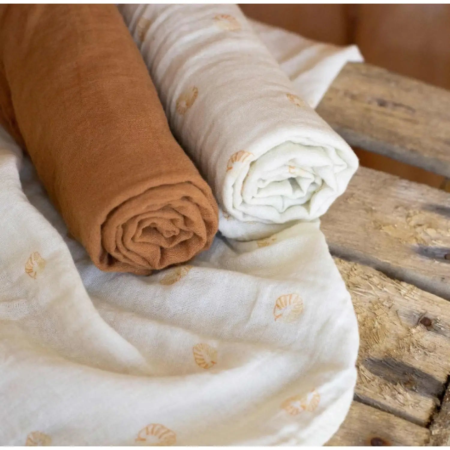 Diplododo 3er-Set Mulltücher – 70×70 cm Musselin Baumwolle