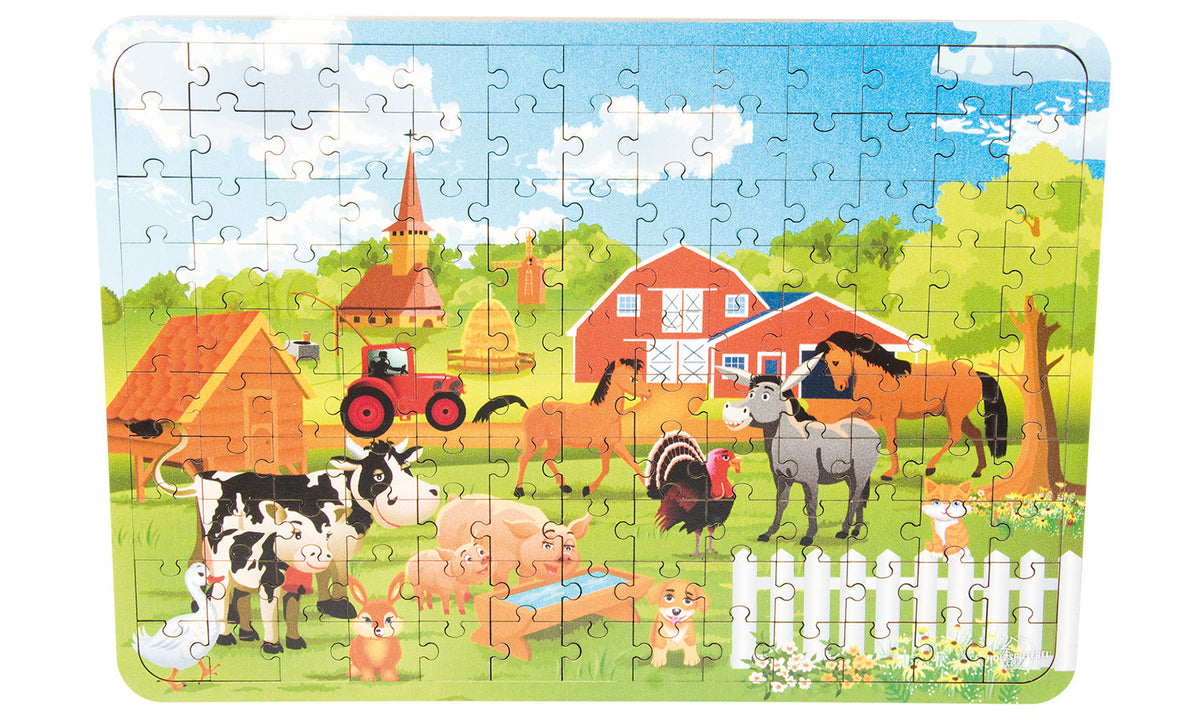 Holzpuzzle 130 Teile Bauernhof