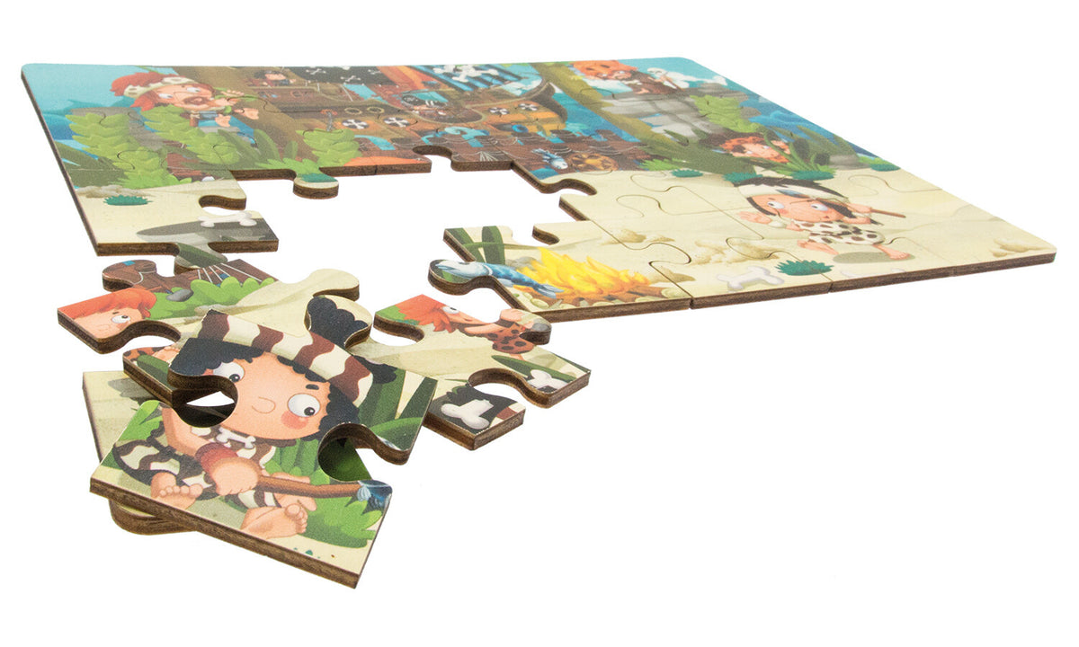 Holzpuzzle 24 Teile Piraten gestrandet Ansicht 2